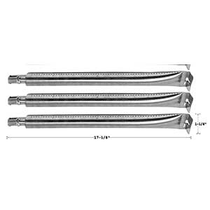Replacement Stainless Steel Burner For Broil King 9565-47MC, 9569-14G, 9562-82, 9563-22, 9976-87NZ, Huntington 6771-87, 6765-27, 6785-67, 6565-84, 6565-87, 6571-84, 6765-87, Sterling 586189, 5861-62, 5861-83, 535064R, 535069B, Gas Models 3PK